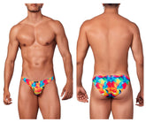 Xtremen 91145 Bedruckter Mikrofaser-Bikini, Farbe Rainbow Prism