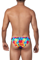 Bikini en microfibre imprimé Xtremen 91145 Couleur Rainbow Prism
