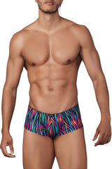 Boxer en microfibre imprimé Xtremen 91147 Color Disco Zebra
