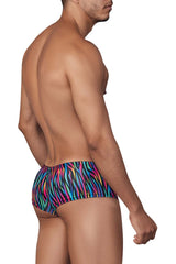 Boxer en microfibre imprimé Xtremen 91147 Color Disco Zebra