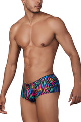 Boxer en microfibre imprimé Xtremen 91147 Color Disco Zebra