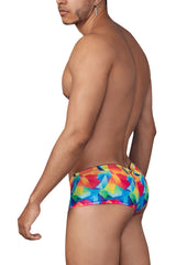 Boxer en microfibre imprimé Xtremen 91147 Couleur Rainbow Prism