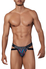 Jockstrap en microfibre imprimé Xtremen 91148 Couleur Disco Zebra