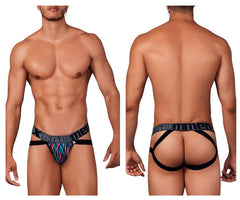 Jockstrap en microfibre imprimé Xtremen 91148 Couleur Disco Zebra
