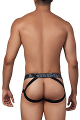 Jockstrap en microfibre imprimé Xtremen 91148 Couleur Rainbow Prism