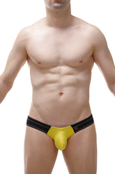 Slip Bicolore Modal Noir & Jaune