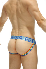 Jockstrap Blau Netz Regenbogen