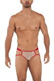 CandyMan 99730 Lace Jockstrap Color Beige-Red: Comfort and Style Combined