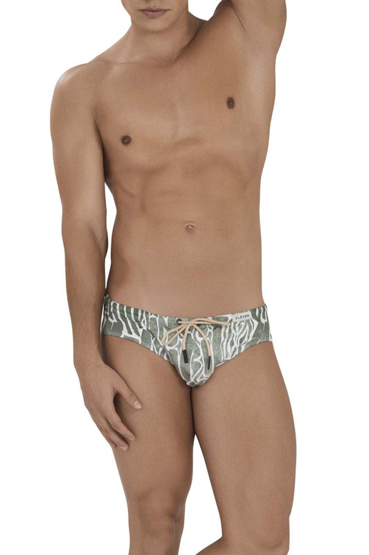 Clever 1163 Wizard Swim Briefs Color Green