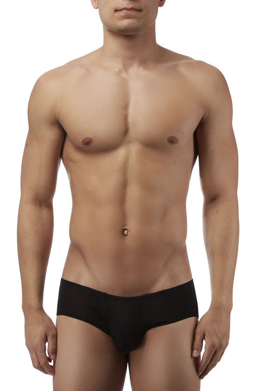 Magic Silk 7006 Silk Knit Mini Pouch Short Briefs Color Black