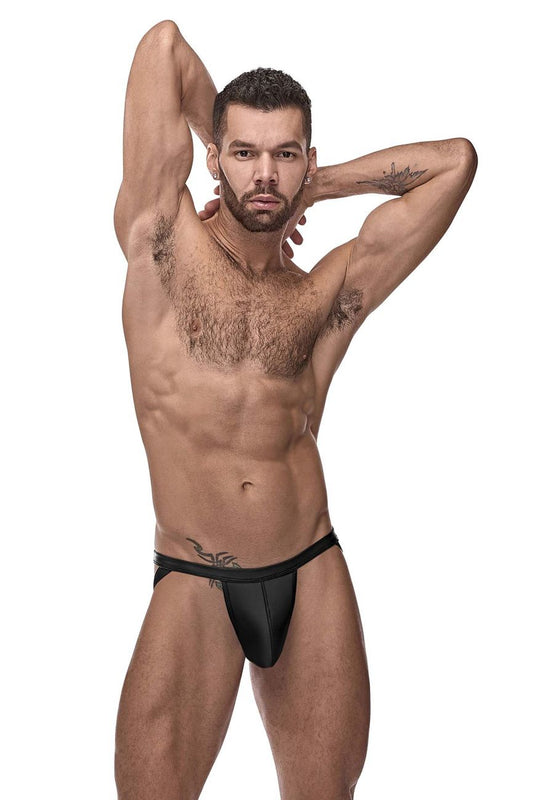 Male Power 352-261 Cage Matte Strappy Ring Jock Color Black