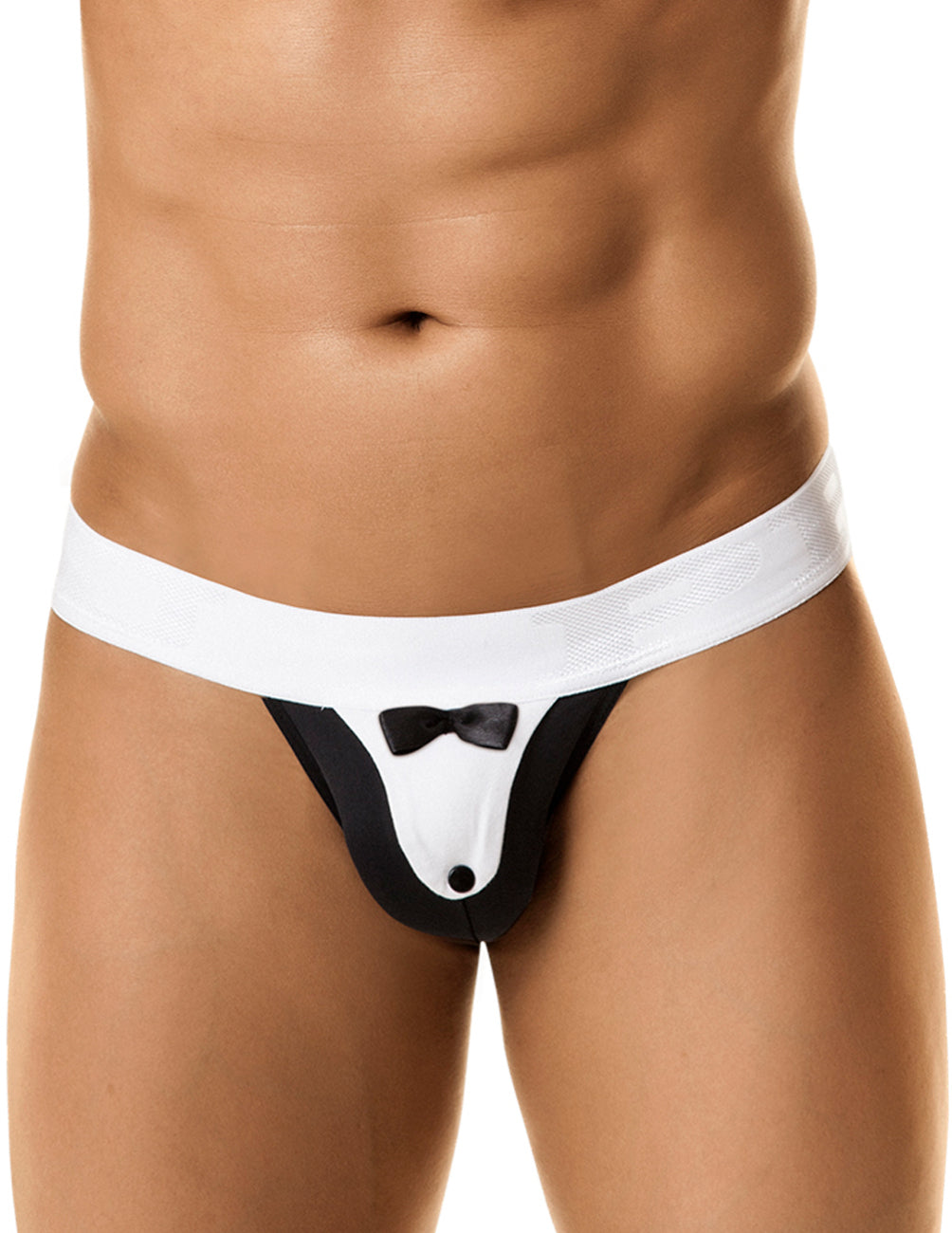 PPU 1312 Tuxedo Thong Color Black-White: A Formal Wear for 'Down There'