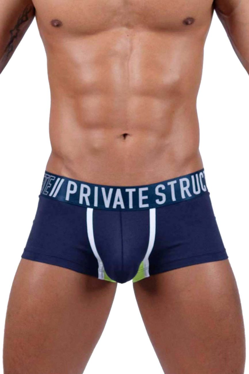 Private Structure BAUT4388 Athlete Mini Briefs Color Navy Ranger