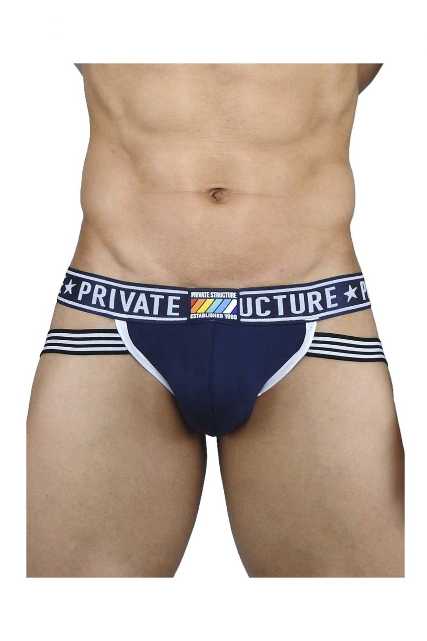 Private Structure EPUY4004 Pride Jockstrap Color Uniform Navy