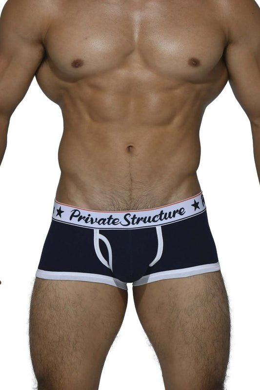 Private Structure SCUX4070 Classic Trunks Color Navy: Sleek and Stylish Underwear