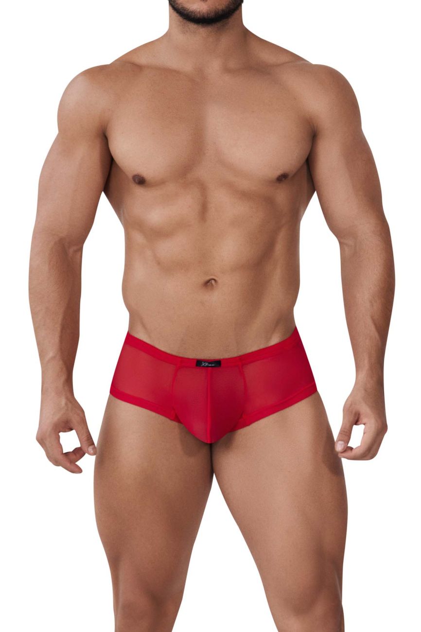 Xtremen 91154 Tulle mesh Trunks Color Red: Sleek and Stylish Underwear