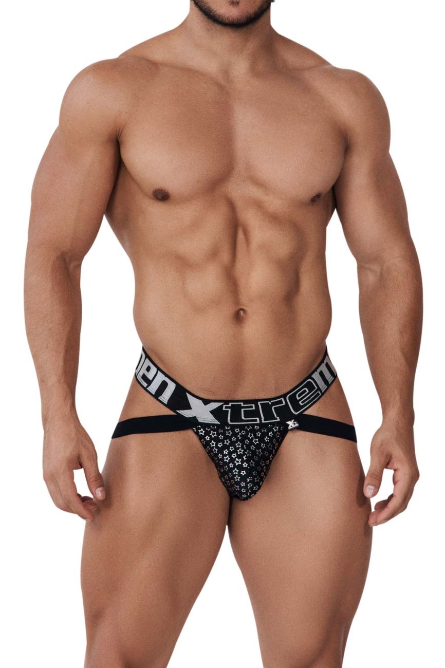 Xtremen 91165 Foil Jockstrap Color Black - The Perfect Combination of Sporty and Sexy