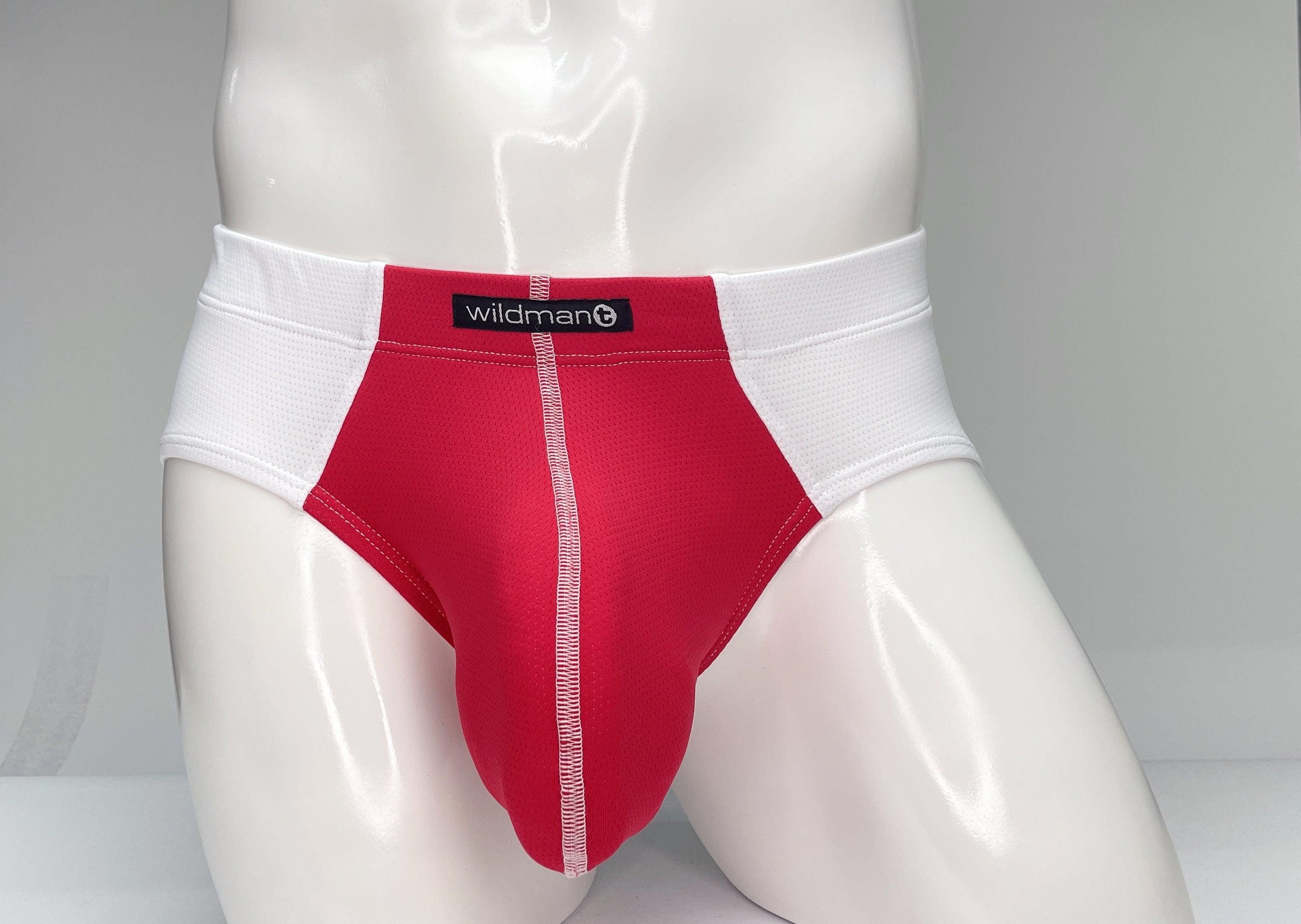 WildmanT Mesh-Slip Weiß und Rot