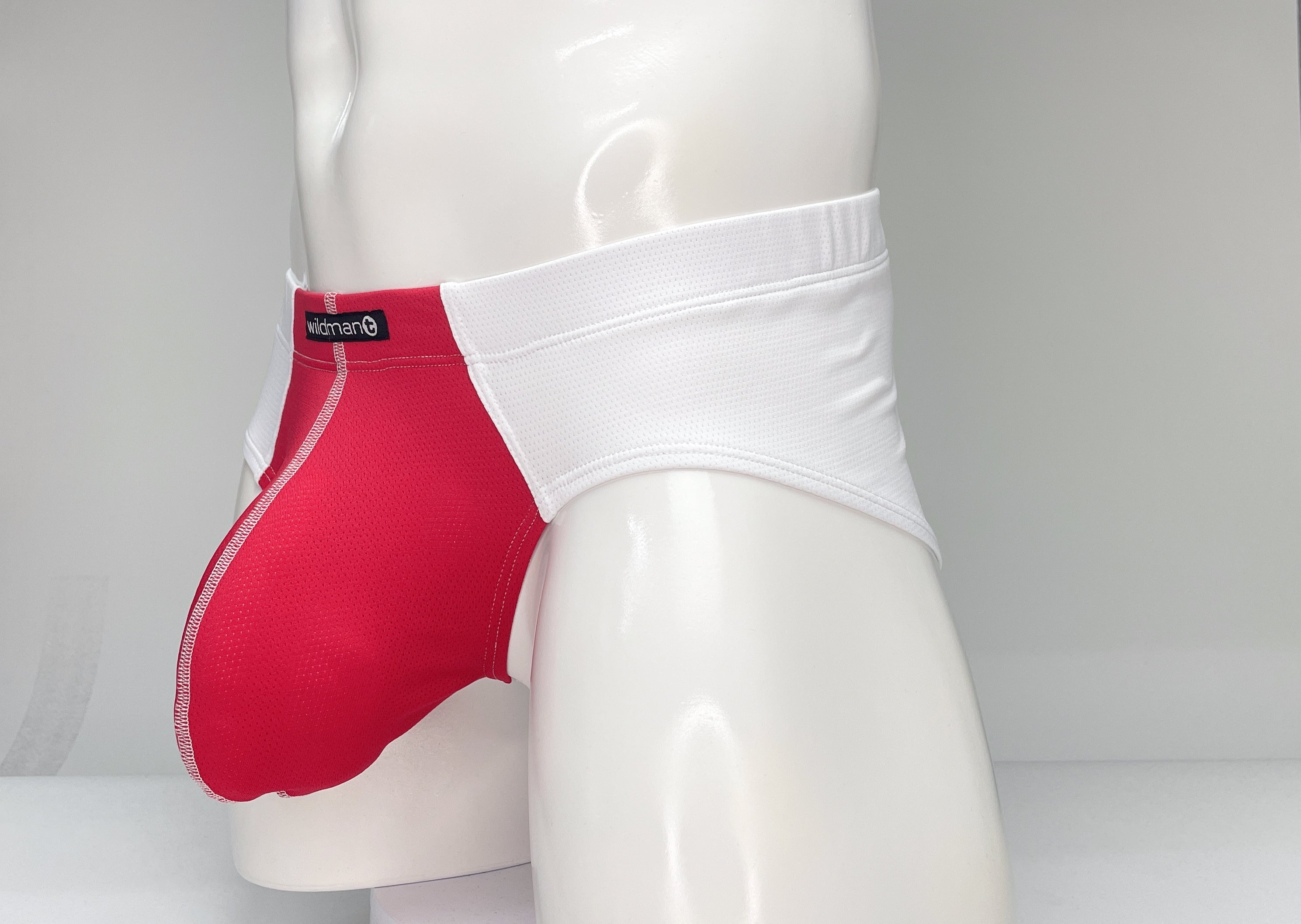 WildmanT Mesh-Slip Weiß und Rot