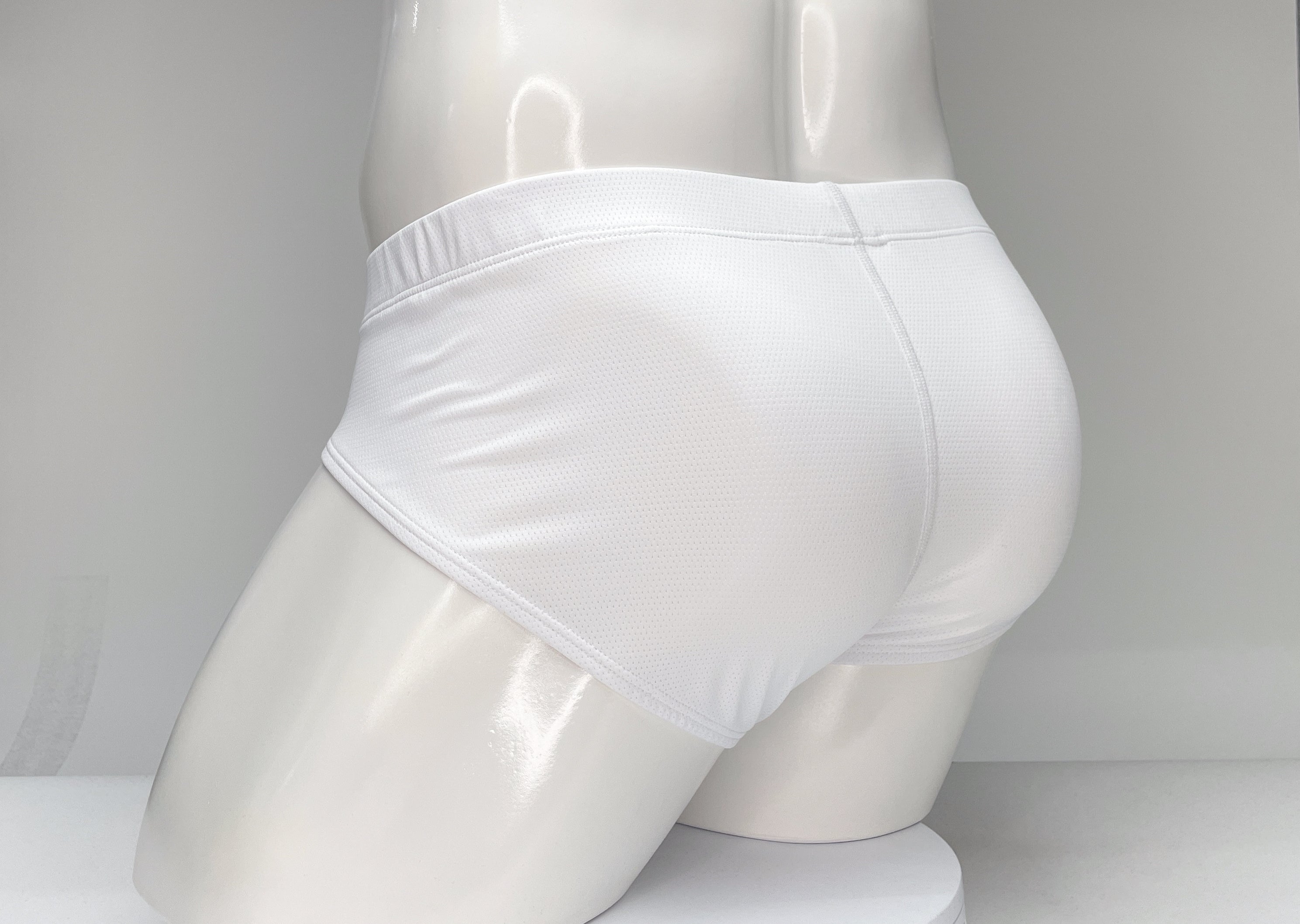 WildmanT Mesh Brief White and Red