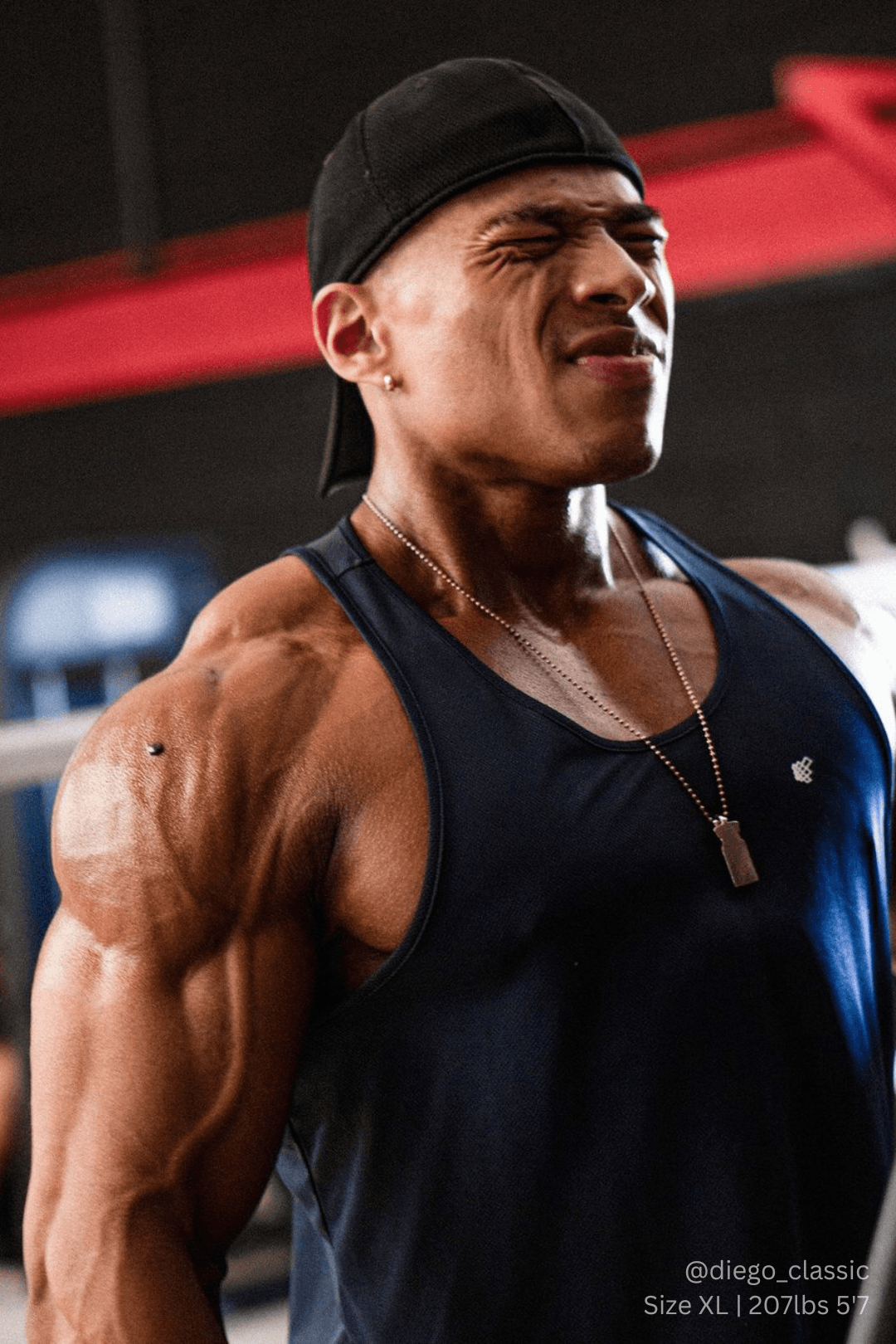 Débardeur de musculation à séchage rapide pour homme Jed North - Bleu marine minuit