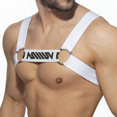 MetroMaleWear (M2W) Men's Logo Harness White 1200-00