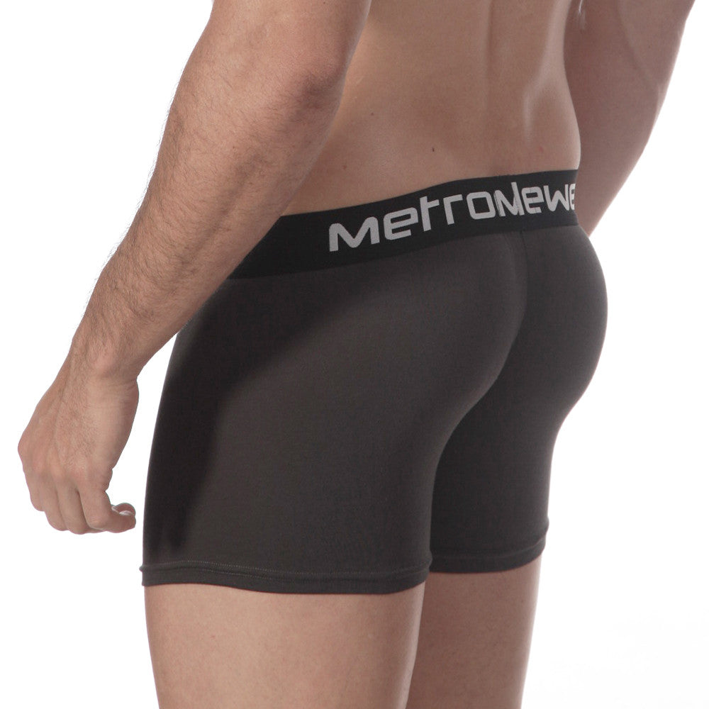 MetroMaleWear Pima Cotton Boxer Brief Charcoal 3027-11
