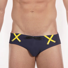 MetroMaleWear (M2W) Herren-Badehose im schottischen Stil Marineblau 4916-83