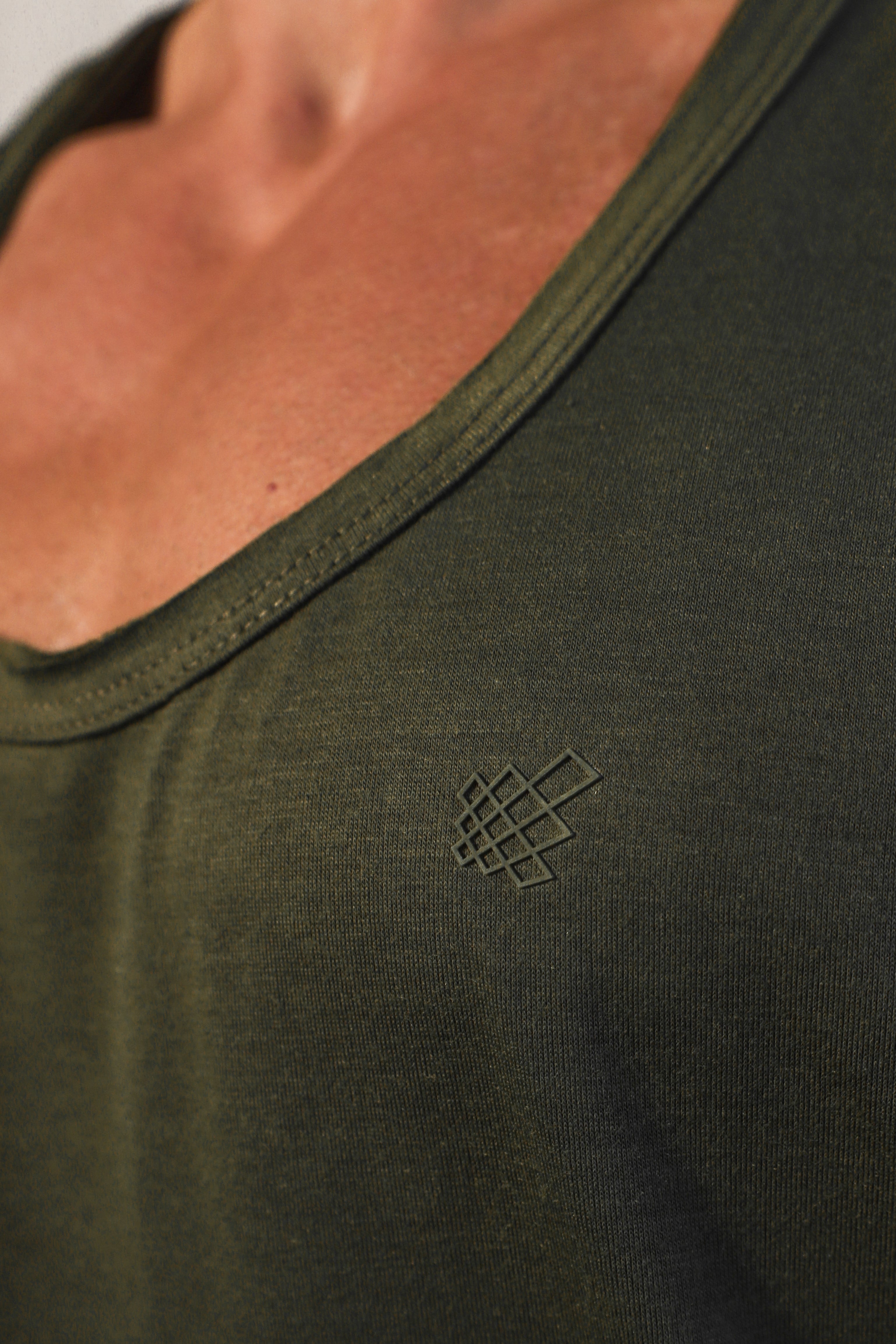 Jed North Herren Vital Raw-Hem Tank Top 2.0 - Grün
