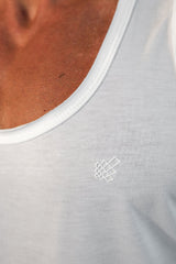 Jed North Herren Vital Raw-Hem Tank Top 2.0 - Weiß