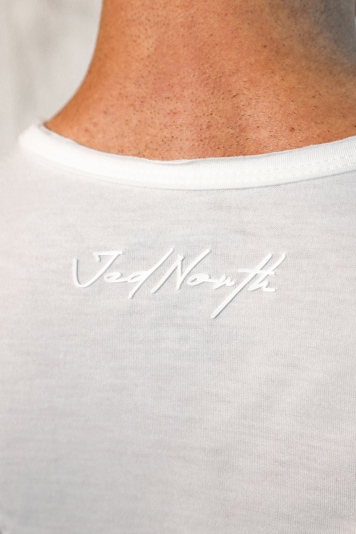 Jed North Herren Vital Raw-Hem Tank Top 2.0 - Weiß