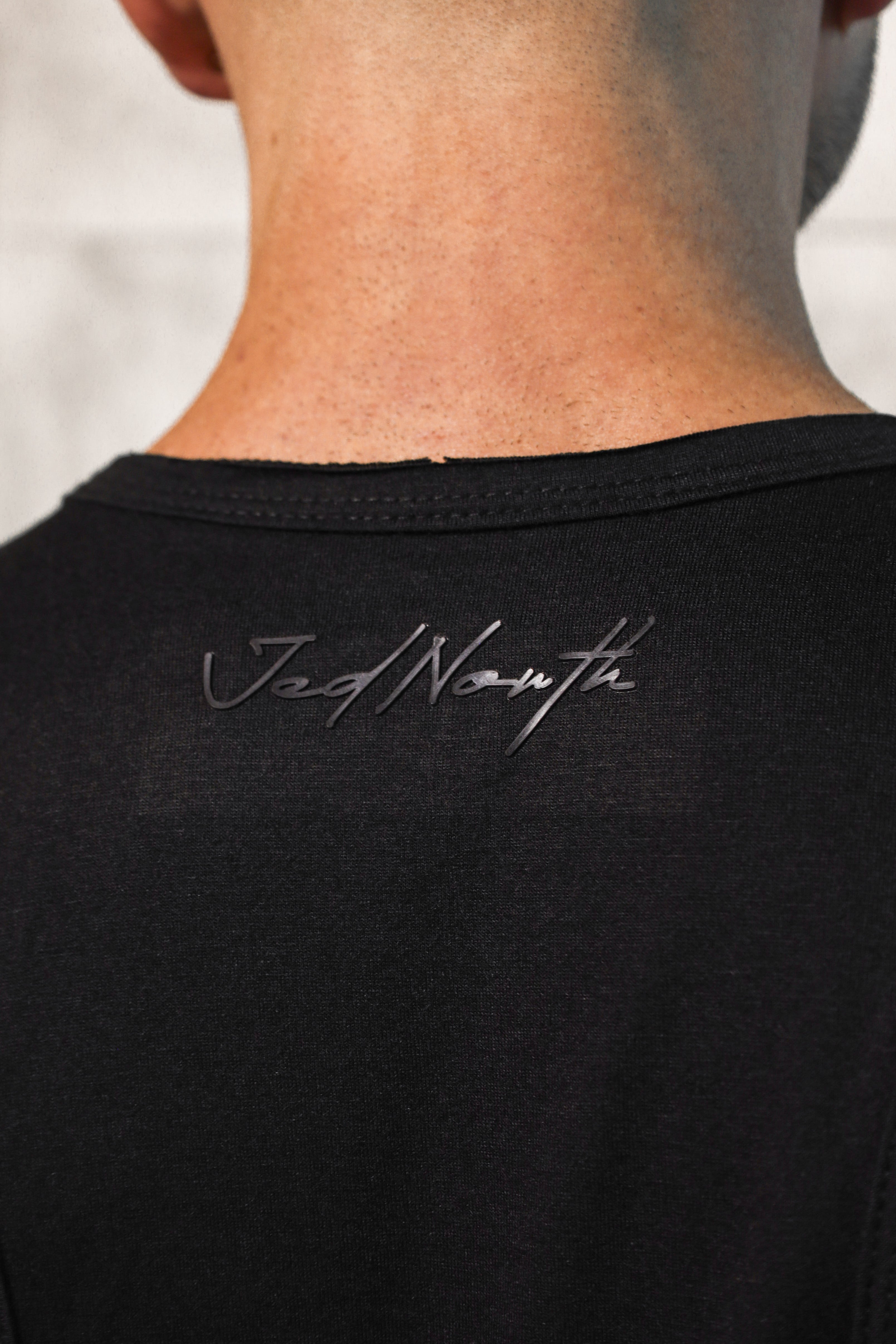 Jed North Vital Raw-Hem Tanktop für Herren 2.0 – Schwarz