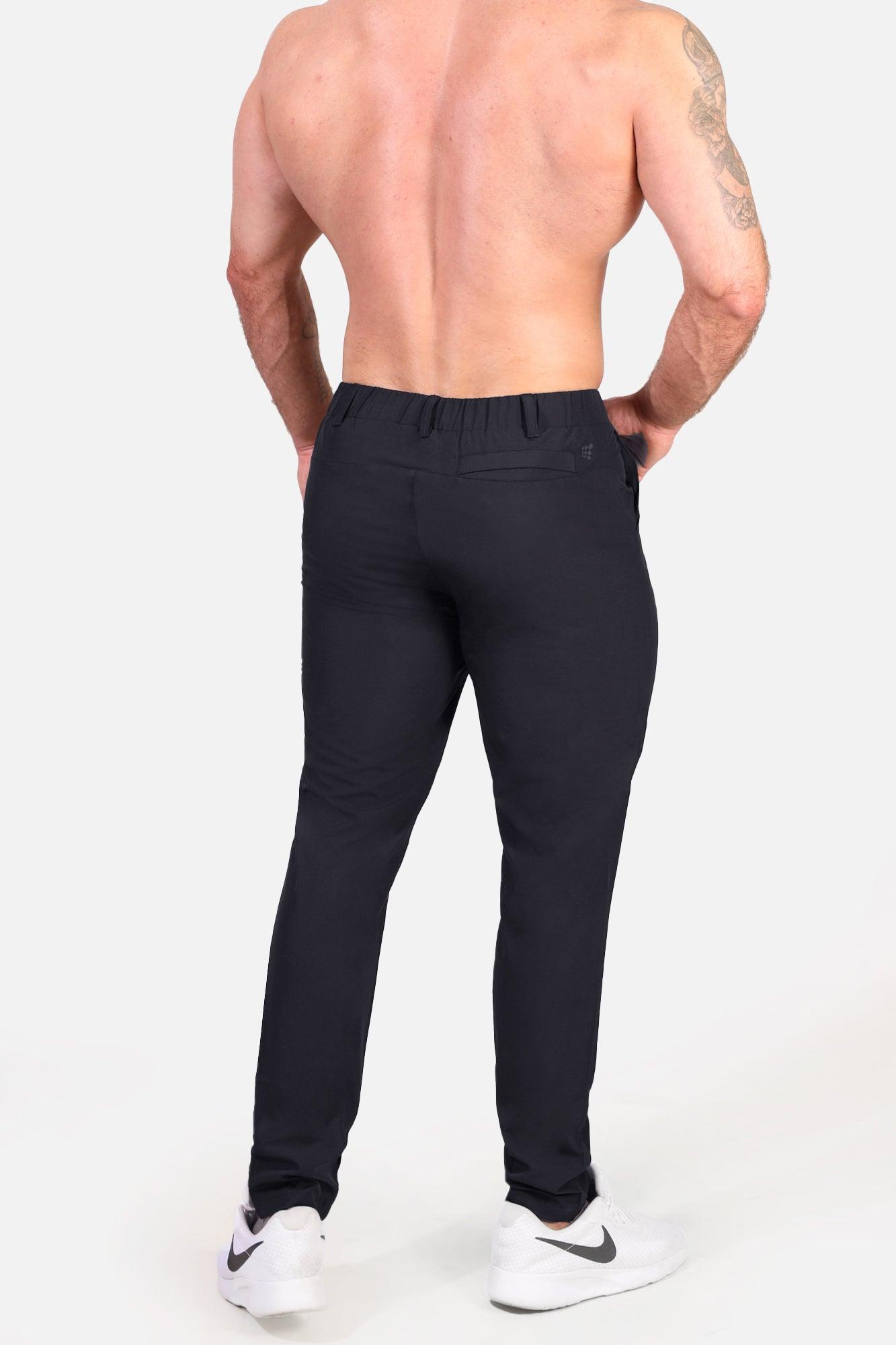 Jed North Herren Schnelltrocknende Tech-Hose - Schwarz