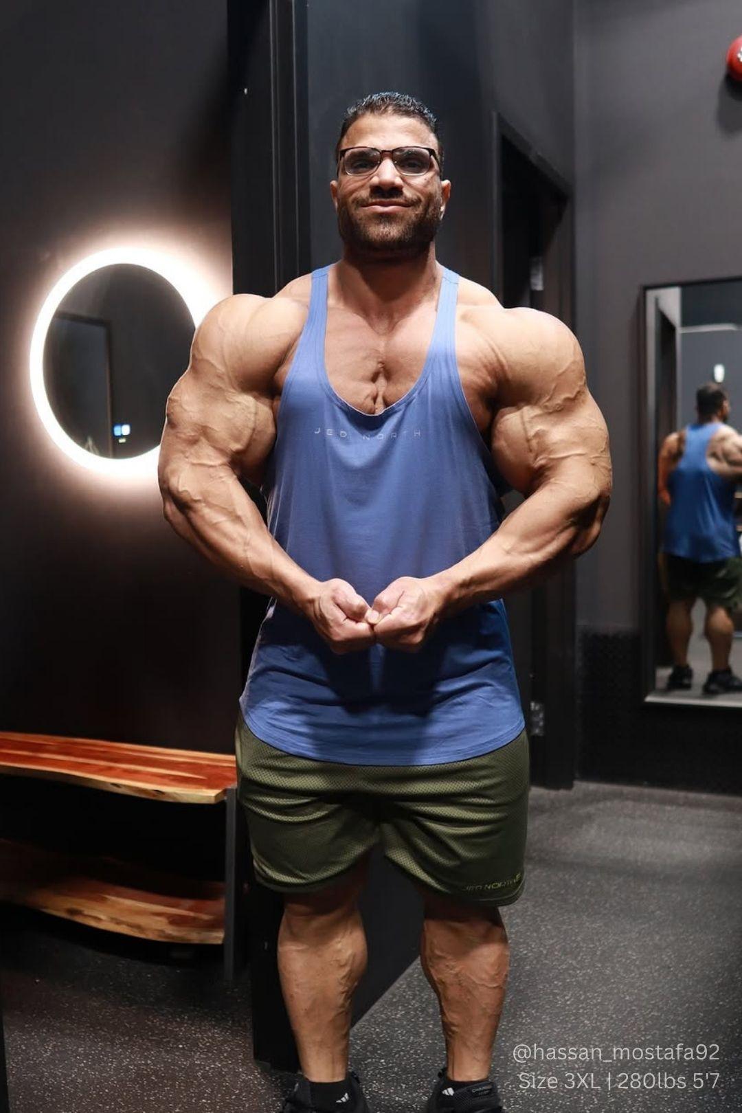 Jed North Herren Classic Bodybuilding Racerback Stringer - Blau