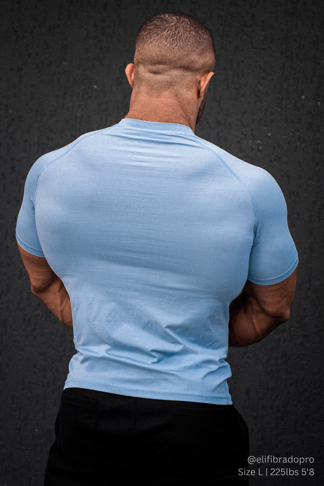 Jed North Agile Kurzarm-Trainingsshirt für Herren - Arktikblau