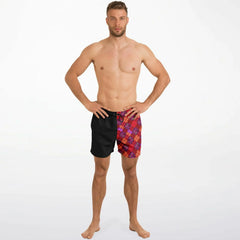 Maris Equi Badeshorts für Herren mit rotem Schottenkaro