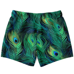 Maris Equi Badeshorts / Badehose für Herren mit Pfauenfeder-Print