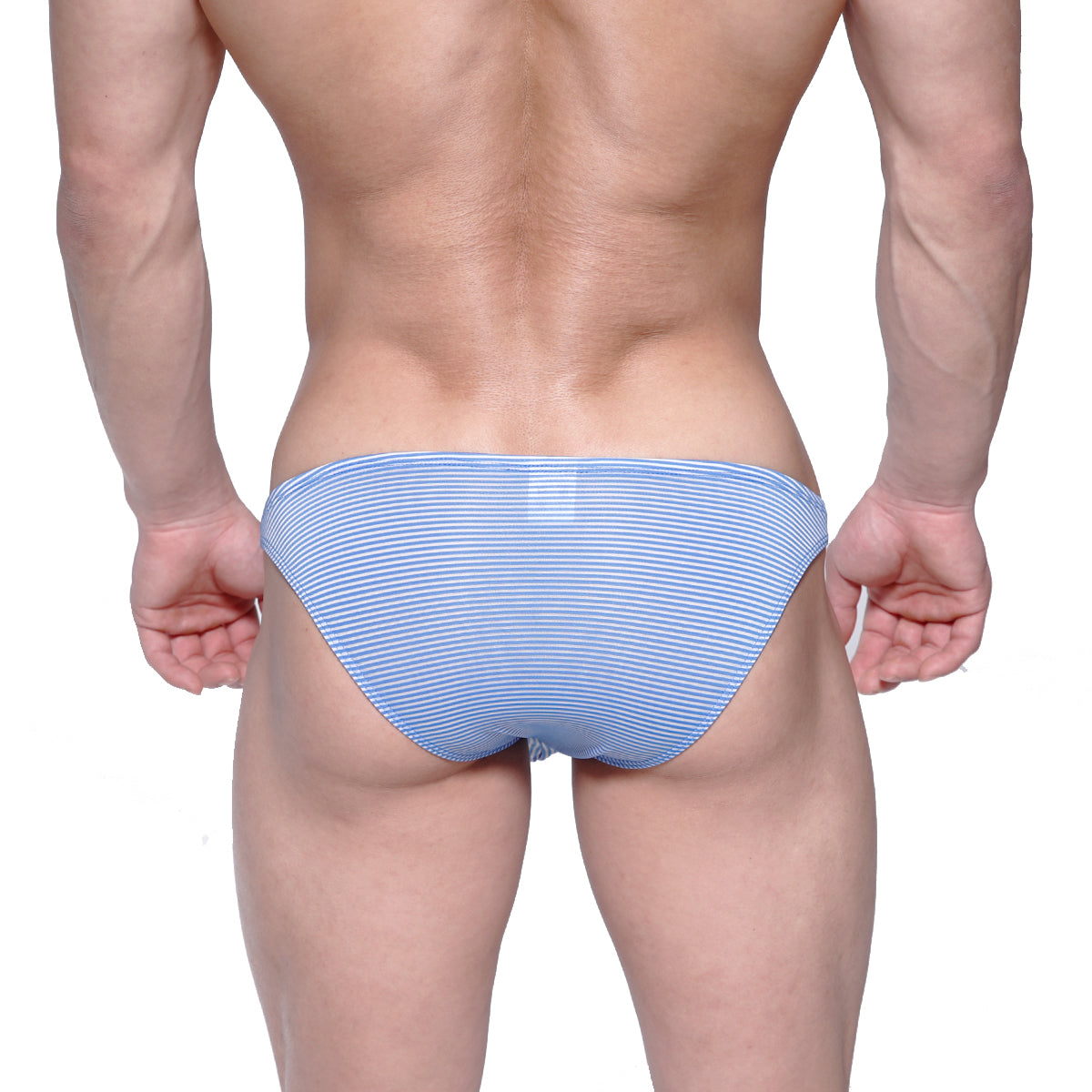 MetroMaleWear Sunbathing Bikini Blue Stripe 2004-40