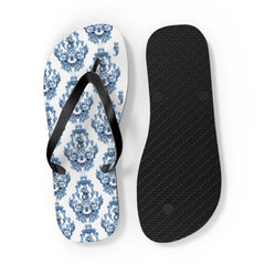 Maris Equi Herren-Flip-Flops in Blau mit Barockmuster