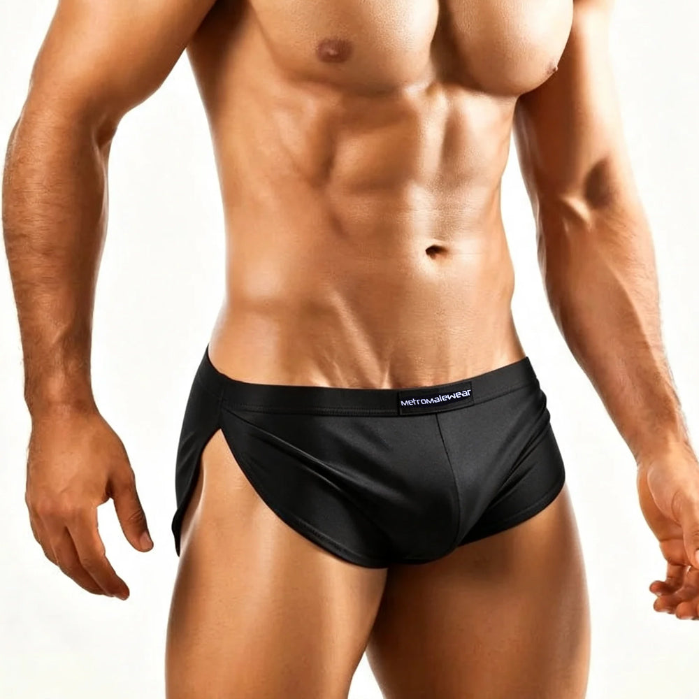 Shorts pour hommes MetroMaleWear (M2W) noirs 2108-20