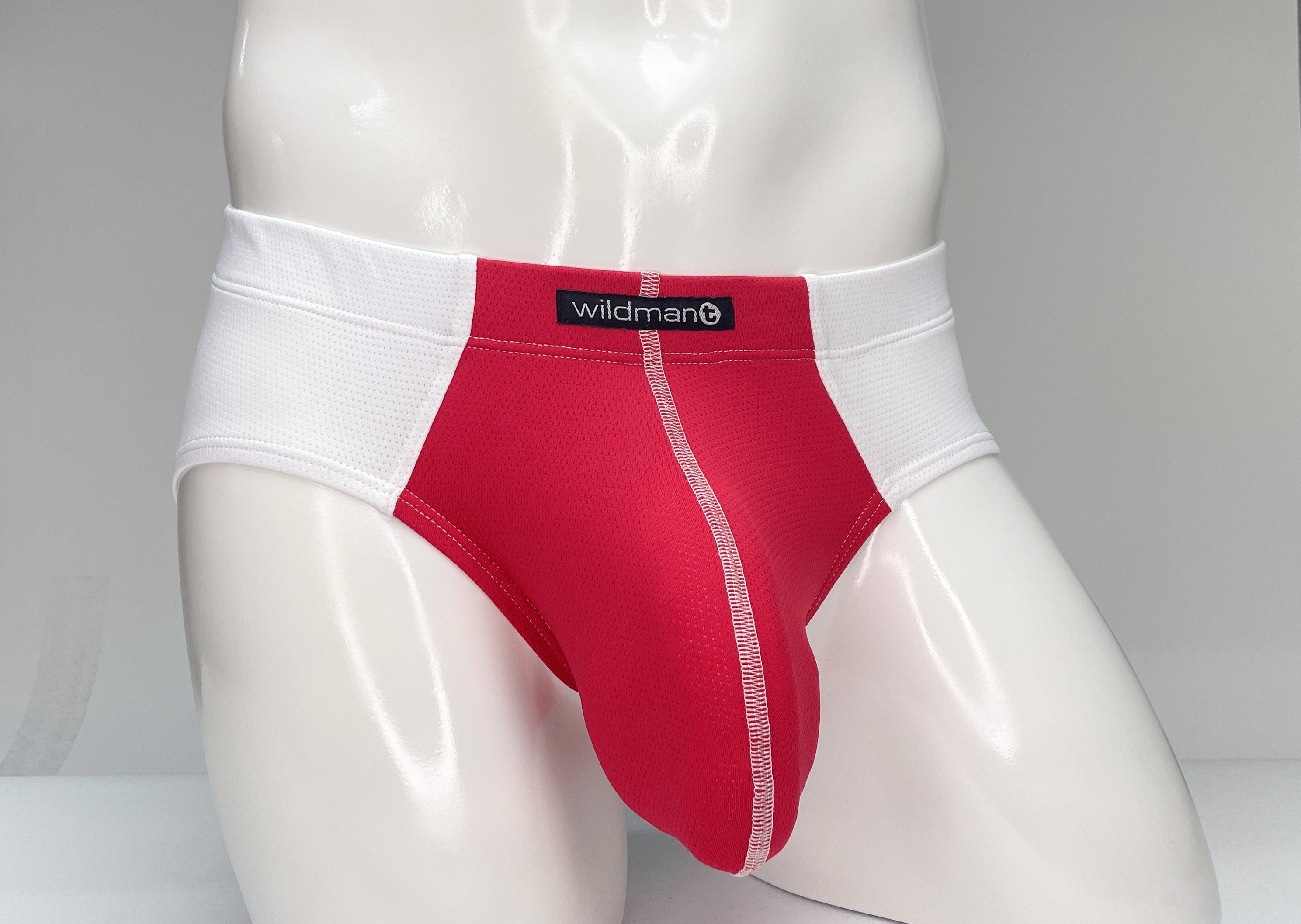 WildmanT Mesh-Slip Weiß und Rot