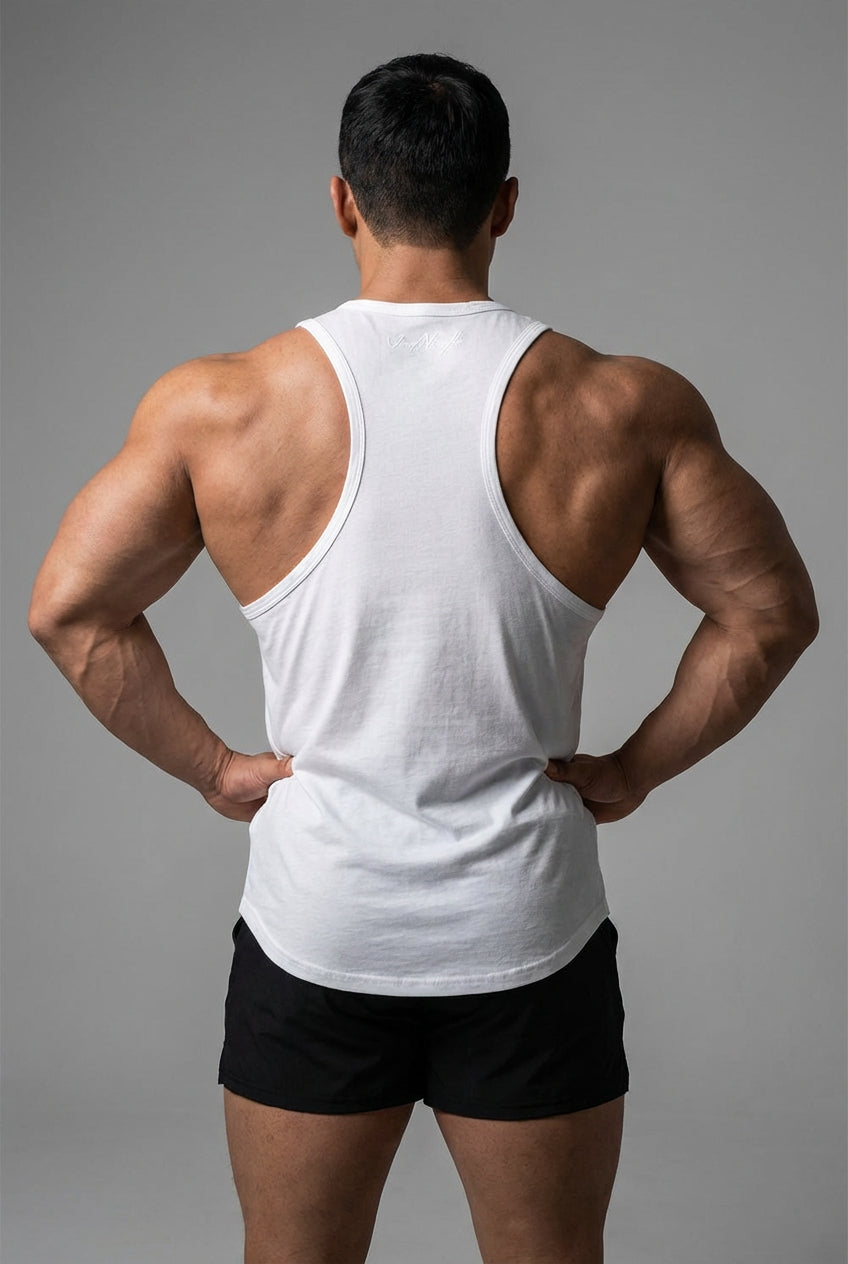 Jed North Herren Vital Raw-Hem Tank Top 2.0 - Weiß