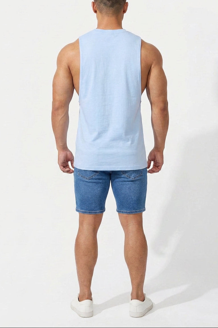 Jed North Herren Apollo ärmelloses Trainingsshirt - Blau