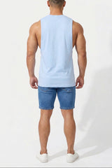 Jed North Herren Apollo ärmelloses Trainingsshirt - Blau