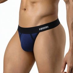 String pour homme Lamancha MetroMaleWear (M2W) Bleu foncé 2912-28