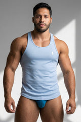 Débardeur de sport JJ Cool-Dry pour homme JJ Malibu - Bleu ciel