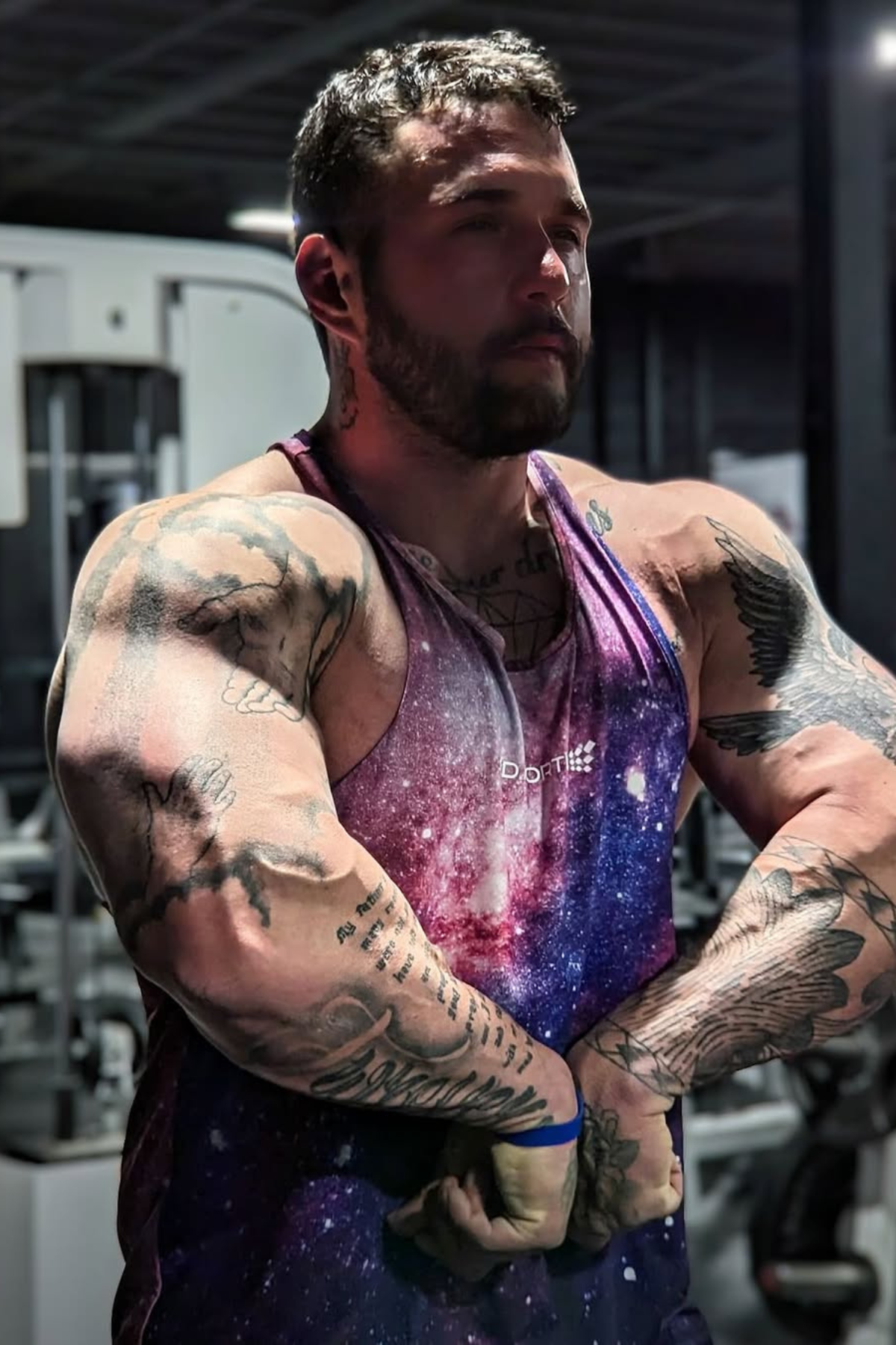 Jed North Herren Grafik-Muskel-Stringer - Galactic