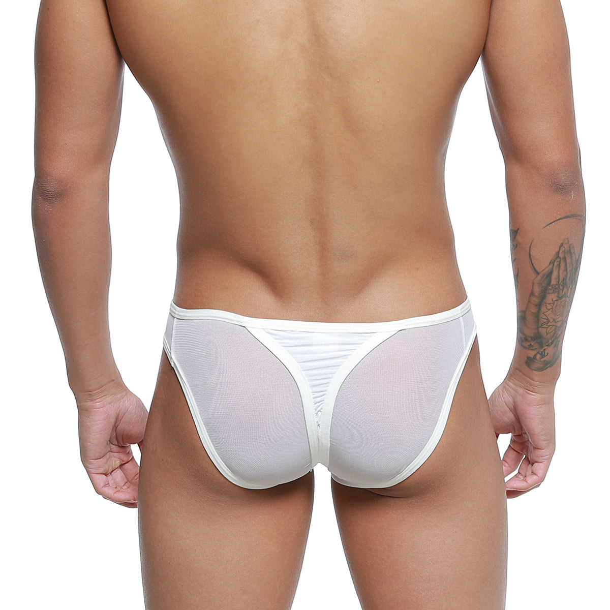 MetroMaleWear Mesh Bikini-Thong White 2972-00