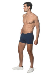 Navy blue 3 inch stretch knit briefs made of soft stretch fabric ideal for comfortable everyday wear