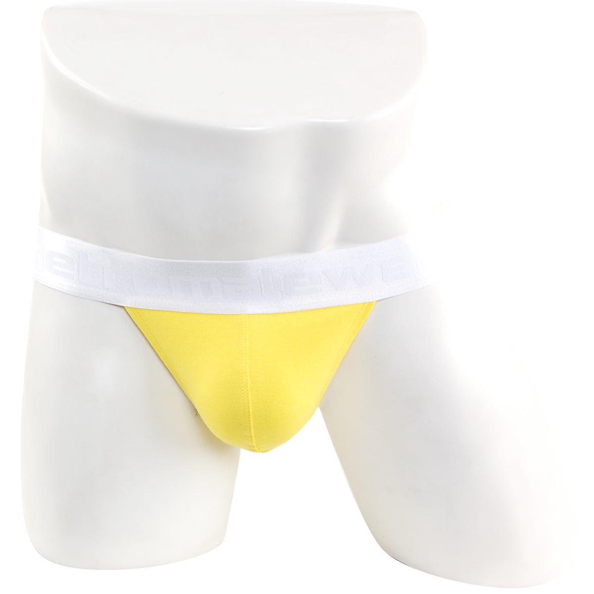 MetroMaleWear Asian bikini briefs 3 pack in bright yellow with white elastic waistband and form fitting design